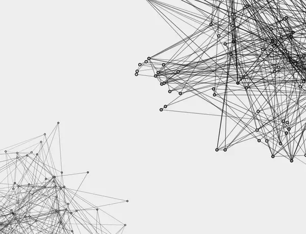 soyut çokgen uzay düşük poligonal arkaplan, 3 boyutlu oluşturma