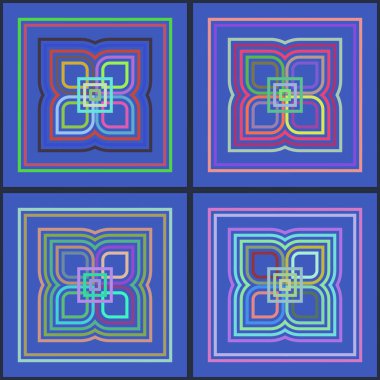 Kusursuz geometrik desen. Vektör illüstrasyonu.