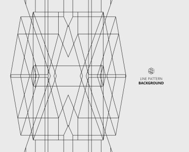Geometrik soyut arkaplan, vektör illüstrasyonu