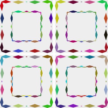 soyut geometrik renk desenli vektör çizimi