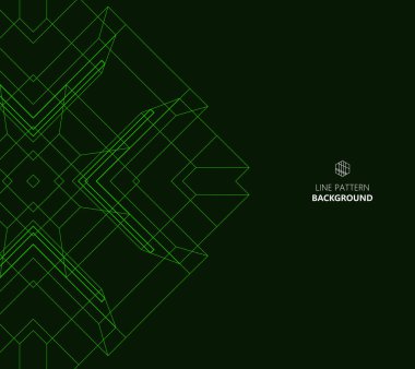 Bağlı çizgiler ve noktalar ile geometrik desen