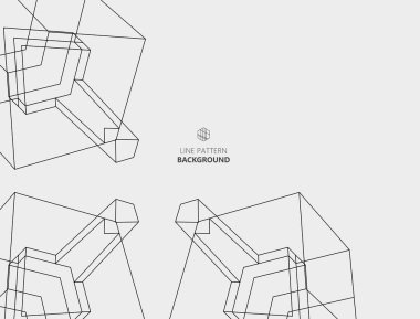 Geometrik şekillerin soyut arkaplanı