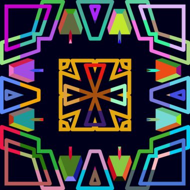 soyut renkli geometrik desen arkaplanı