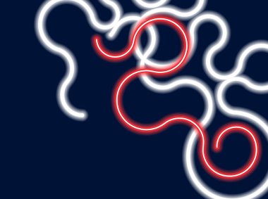 Neon işaretlerinin kusursuz deseni.