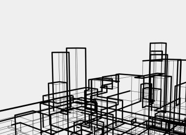 3D mimari sanat, dijital duvar kağıdı