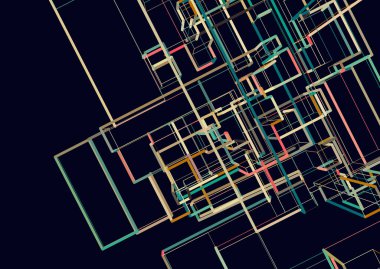 soyut mimari duvar kağıdı, dijital arkaplan