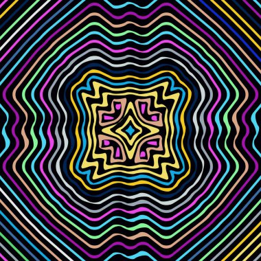 Renkli mozaik arka plan. Vektör İllüstrasyonu