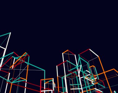 soyut mimari duvar kağıdı, dijital arkaplan