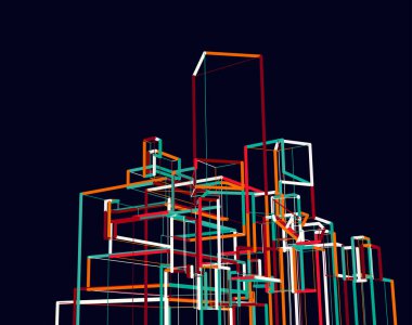 soyut mimari duvar kağıdı, dijital arkaplan