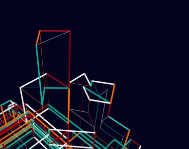 çokgen biçiminde soyut vektör arkaplanı