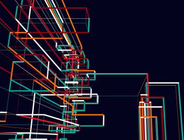 vektör soyut çizgileri teknoloji arkaplanı.