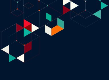 soyut renkli geometrik arkaplan tasarımı