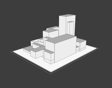 Şehir evi 3D model.