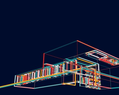 3D mimari sanat, dijital duvar kağıdı