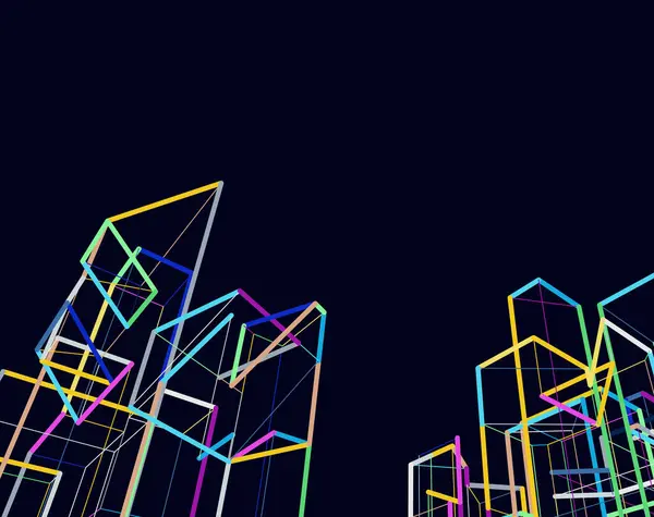 soyut mimari arkaplan tasarımı, vektör kavramı