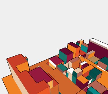 Soyut mimari arka plan. mimari sanat