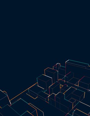 soyut teknoloji ağ çizgileri arkaplan vektörü