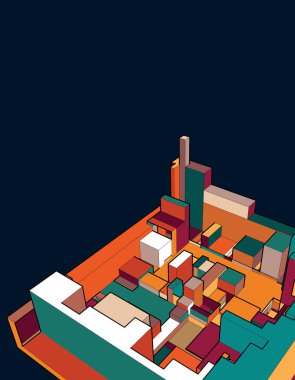 renkli çizgileri olan geometrik desenlerin soyut arkaplanı