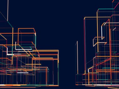 vektör soyut renkli dikdörtgen arkaplan.