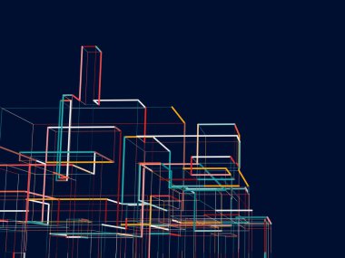 Kablo örgüsü. vektör illüstrasyonu.