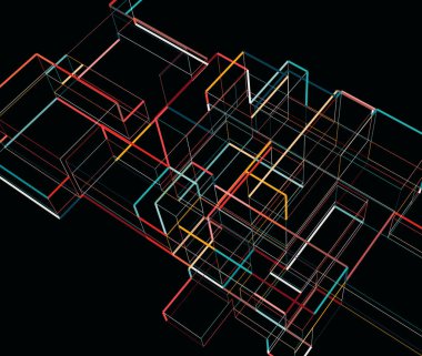 soyut mimari duvar kağıdı, dijital arkaplan