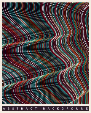 Dalgalı desenli soyut arkaplan