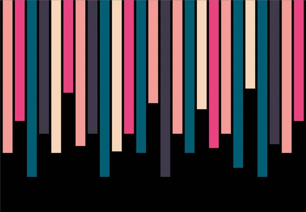 Colorful Retro Poster Geometric Shapes Colored Background Стоковый вектор