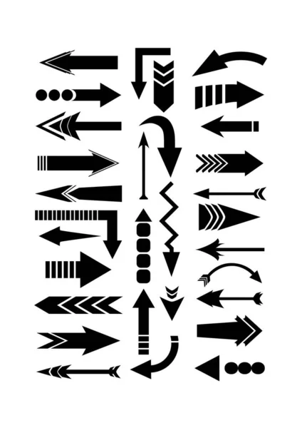 Flechas Creativas Colección Ilustración Vectorial — Vector de stock