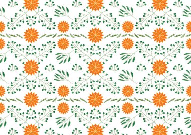 Çiçek Dikişsiz desen illüstrasyon