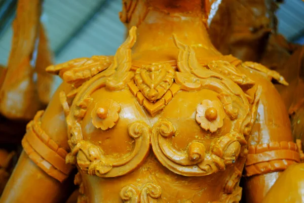 Esculturas Velas Festivais Budistas Tailândia — Fotografia de Stock