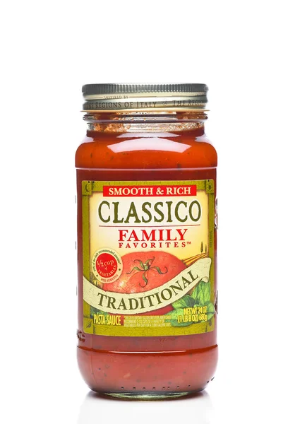 Irvine California Dec 2022 Ounce Jar Classico Traditional Pasta Sauce — 图库照片