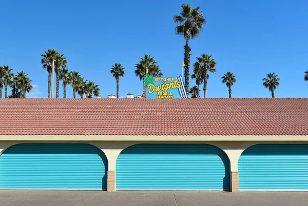Huntington Beach California Dic 2022 Tienda Regalos Dwights Comida Alquileres —  Fotos de Stock