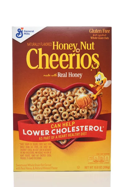 Irvine California Jan 2023 Box Honey Nut Cheerios Breakfast Cereal — 图库照片