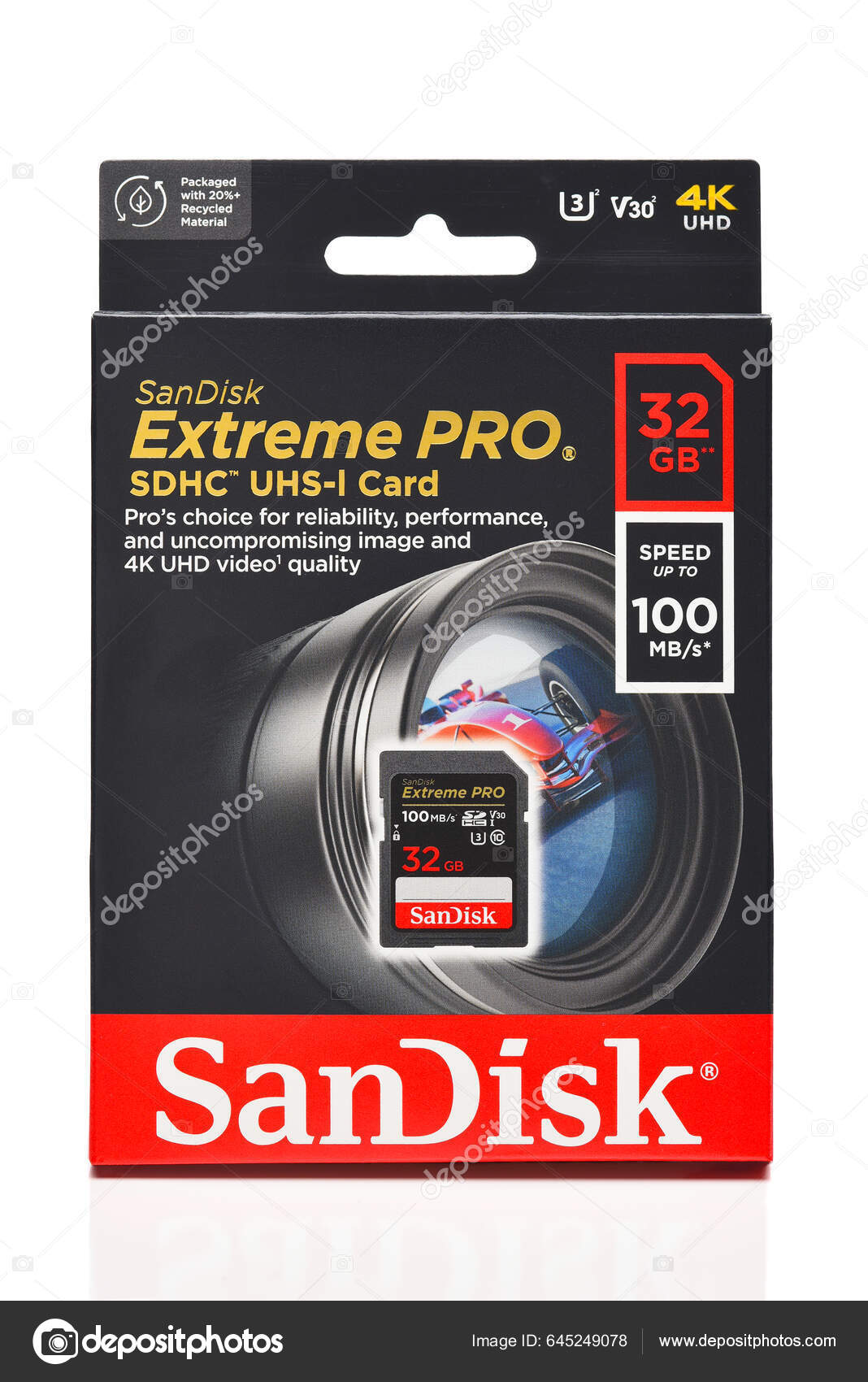 Irvine Kalifornien Mar 2023 Ett Sandisk Extreme Pro 32Gb Sdhc –  Redaktionell stockfoto © scukrov #645249078