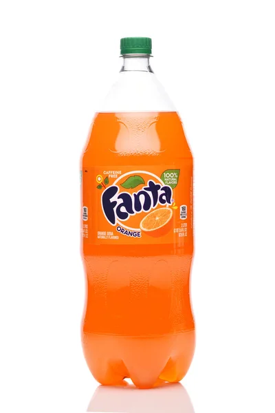 Irvine California Mar 2023 一瓶2升的Fanta Orange Soda — 图库照片