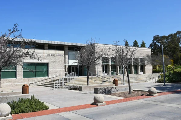 stock image BREA, CALIFORNIA - 28 MAR 2023: The Brea Community Center a multi-use facility that offers programs like Day Care, Adult and Teen Sports, After School Programs, Fitness, Recreation and Special Events