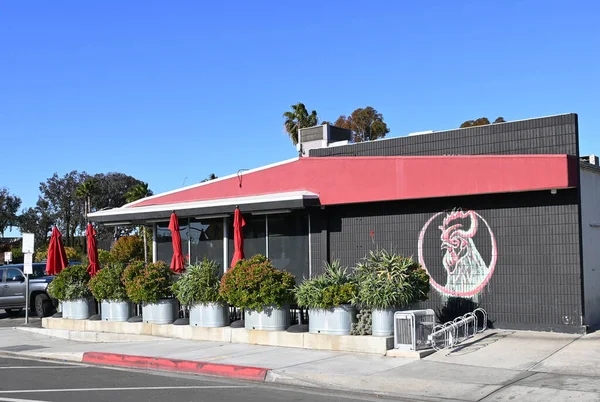 Costa Mesa California Abr 2023 Rooster Cafe Café Chique Casual — Fotografia de Stock