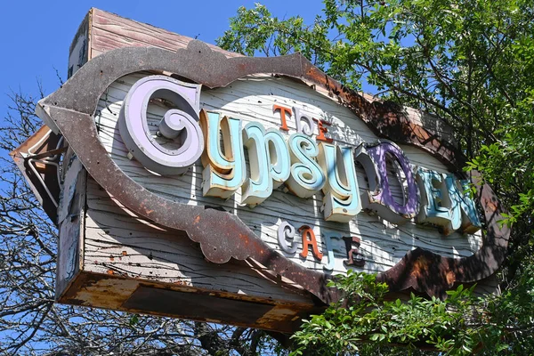 Costa Mesa Californie Avr 2023 Gypsy Den Cafe Café Avec — Photo