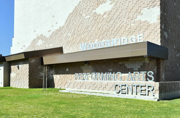 Irvine California Abr 2023 Assinatura Centro Artes Cênicas Liceu Woodbridge — Fotografia de Stock
