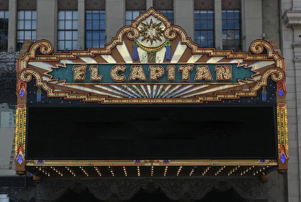 Hollywood California Мая 2023 Года Capitan Theatre Голливудском Бульваре — стоковое фото