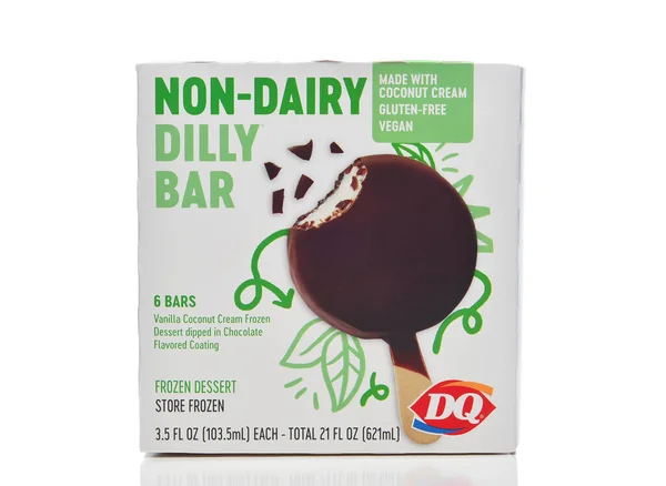 Irivne Kalifornien Maj 20223 Låda Mjölk Drottning Icke Mejeriprodukter Dilly — Stockfoto