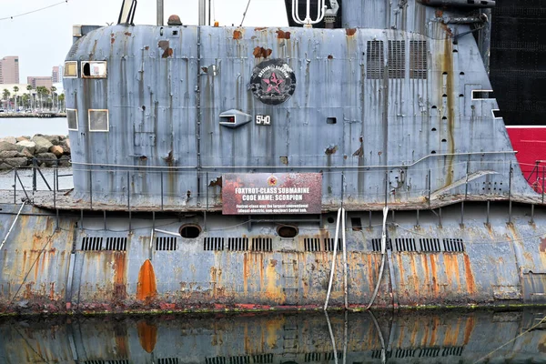 Длинг Бич Калифорния Июня 2023 Крупный План Подводной Лодки Класса — стоковое фото