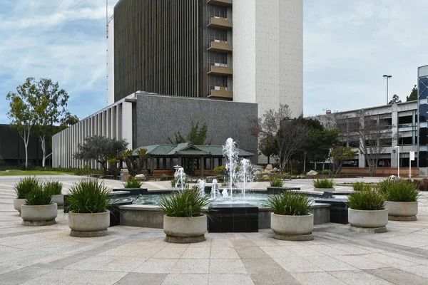 Santa Ana California Mar 2023 Superior Court Building Fountain Japanese — 图库照片