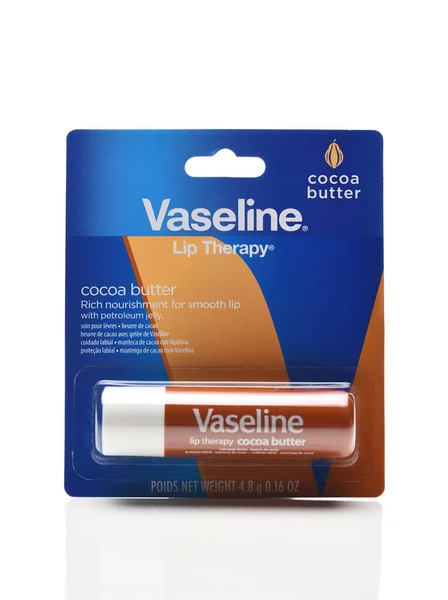 Irvine Kalifornie Června 2023 Balíček Kakaového Másla Vaseline Lip Therapy — Stock fotografie