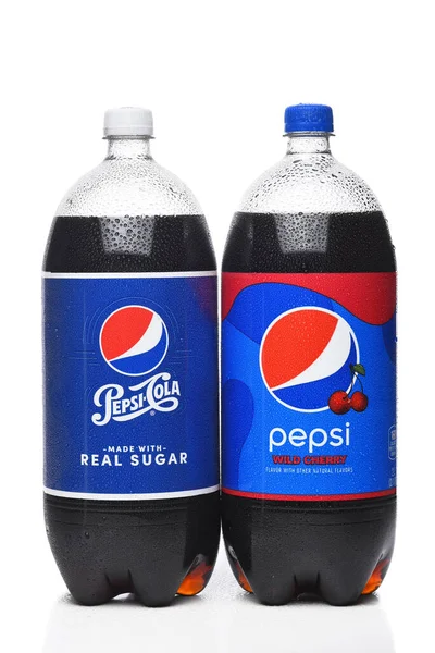 Irvina California Sept 2023 Duas Garrafas Litros Pepsi Cola Sabor — Fotografia de Stock