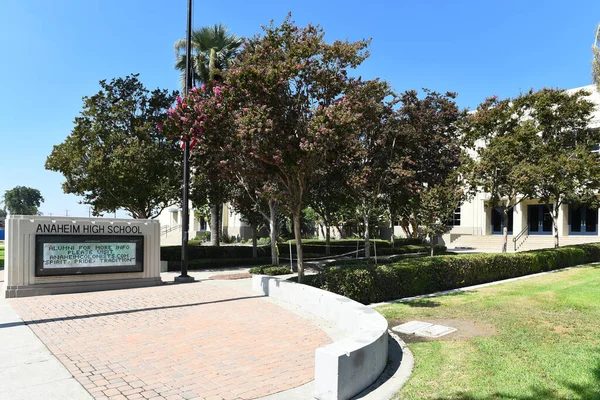 Anaheim California Eylül 2023 Lincoln Bulvarı Ndaki Anaheim Union Lisesi — Stok fotoğraf