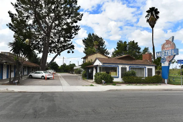 Pomarańcza Kalifornia Wrzesień 2023 Anioł Motel Chapman Avenue — Zdjęcie stockowe