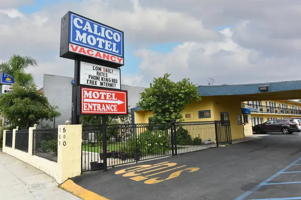 Stanton California Set 2023 Firma Calico Motel Beach Boulevard Hwy — Foto Stock
