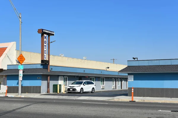 Long Beach California Oct 2023 Coronado Motel Pacific Coast Highway — Stock Photo, Image