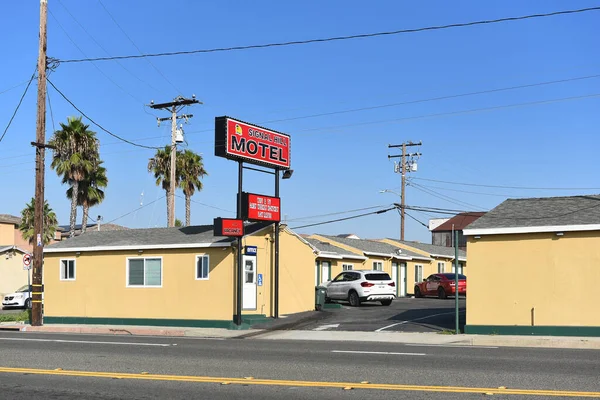 Long Beach California Oct 2023 Signal Hill Motel Pacific Coast — Stock Photo, Image